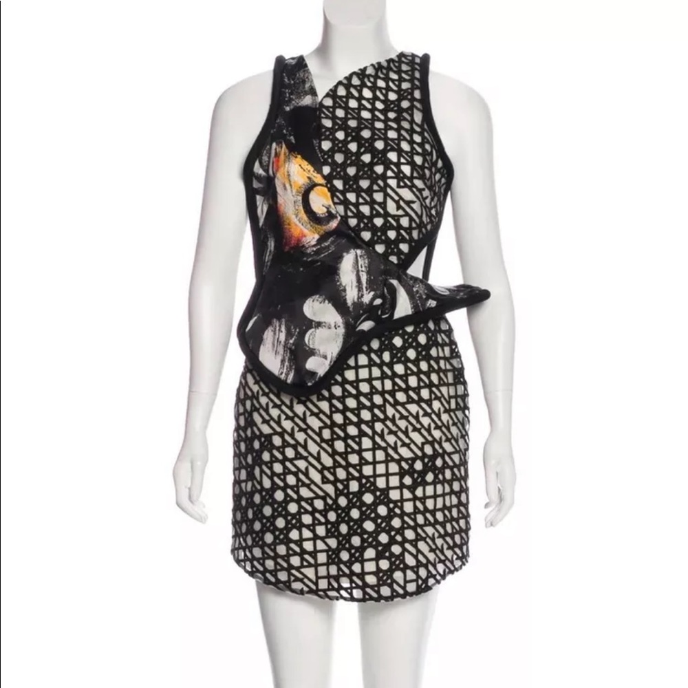 3.1 Phillip Lim Asymmetrical Sleeveless Black Silk Dress - US 0 - XS